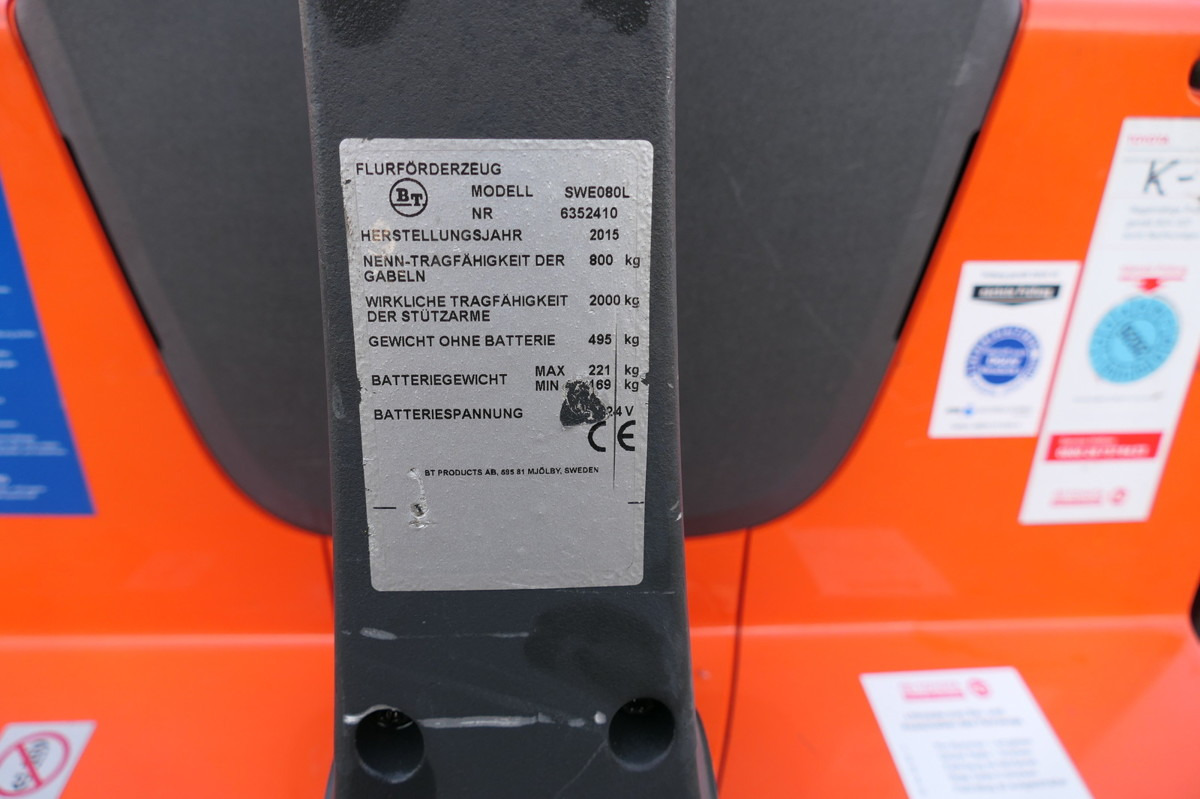 Transpaleta BT SWE 080L Batterie 38/2020: foto 10