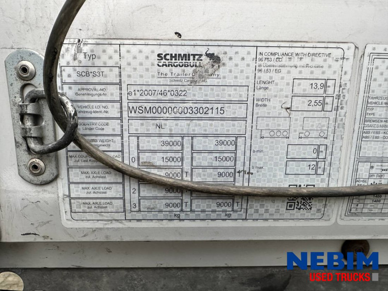 Schmitz Cargobull SCB*S3T - Curtainsider / Pritsche Plane / Sliding roof - Semirremolque lona: foto 4 Schmitz Cargobull SCB*S3T - Curtainsider / Pritsche Plane / Sliding roof - Semirremolque lona: foto 4