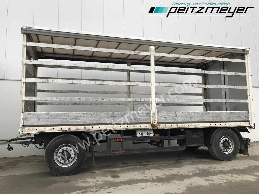Remolque con toldo KRUKENMEIER PRITSCHENANHÄNGER 18 T. mit Durchlade: foto 7