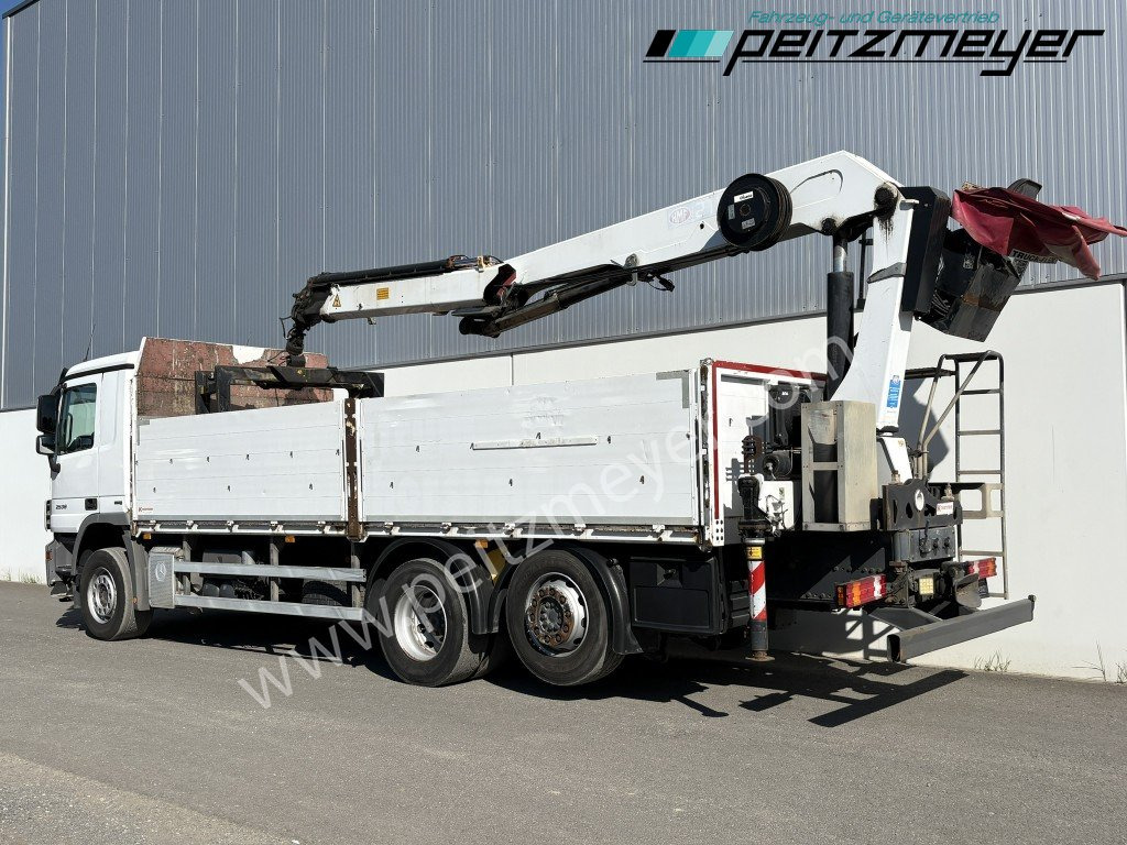 MERCEDES-BENZ Actros 2536 LL Pritsche HMF Heckkran m. Zange Baustoff - Camión caja abierta, Camión grúa: foto 3 MERCEDES-BENZ Actros 2536 LL Pritsche HMF Heckkran m. Zange Baustoff - Camión caja abierta, Camión grúa: foto 3