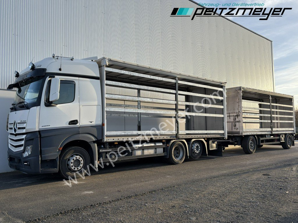 Camión lona MERCEDES-BENZ Actros 2545 LL Pritsche, Klima, Standklima, PPC, EU 6 MP 4 - Edscha: foto 14