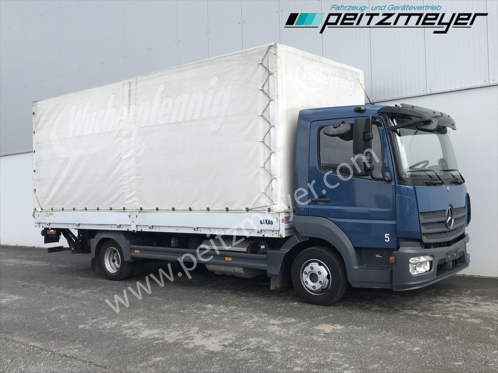 MERCEDES-BENZ Atego 818 L Pritsche+LBW, Klima, 2 x AHK - Camión lona: foto 2 MERCEDES-BENZ Atego 818 L Pritsche+LBW, Klima, 2 x AHK - Camión lona: foto 2