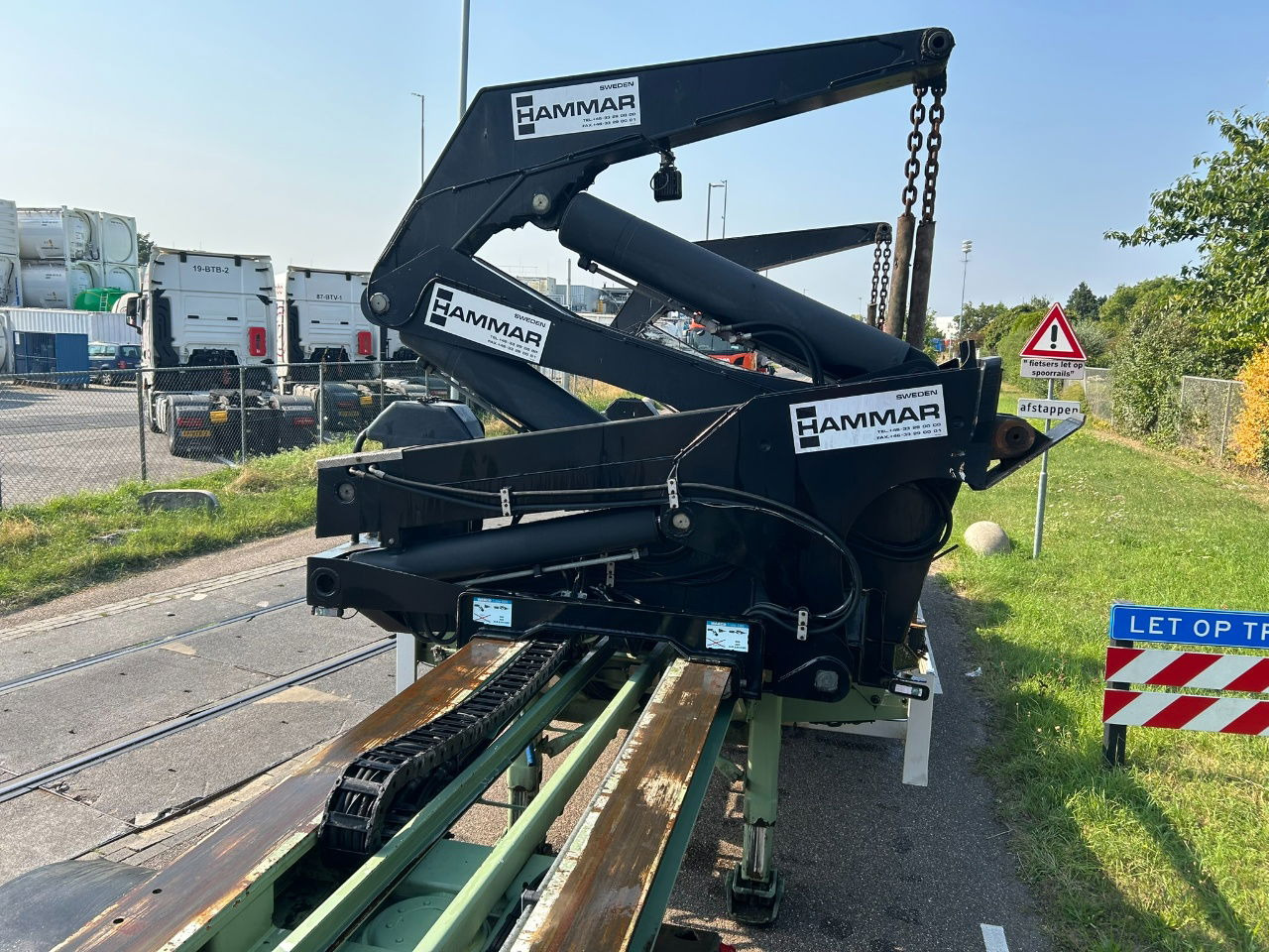 Semirremolque portacontenedore/ Intercambiable Hammar 195 HC / 20 ft, 2 x 20 ft 40 ft HC, power pack Diesel, Wireless controller 2 x, telescopic chassis: foto 8 Semirremolque portacontenedore/ Intercambiable Hammar 195 HC / 20 ft, 2 x 20 ft 40 ft HC, power pack Diesel, Wireless controller 2 x, telescopic chassis: foto 8