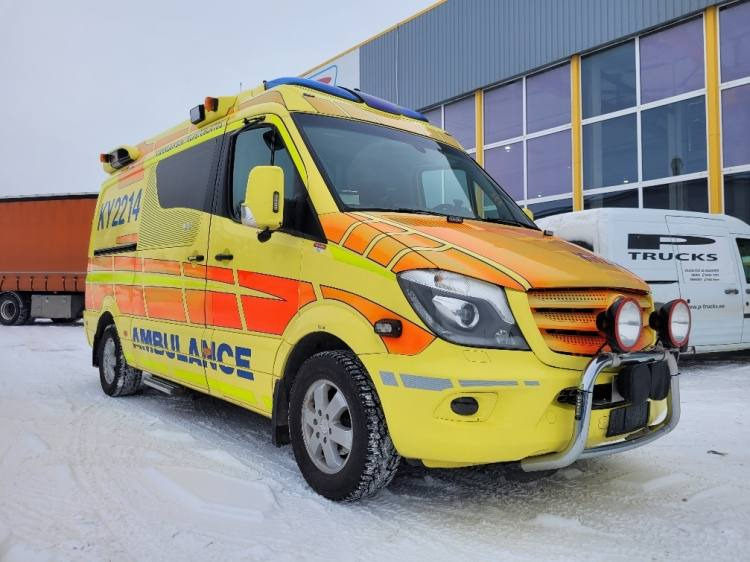 MERCEDES – BENZ SPRINTER AMBULANCE (TAMLANS) KLIMA, 11.2016, EURO 6 - Ambulancia: foto 1 MERCEDES – BENZ SPRINTER AMBULANCE (TAMLANS) KLIMA, 11.2016, EURO 6 - Ambulancia: foto 1