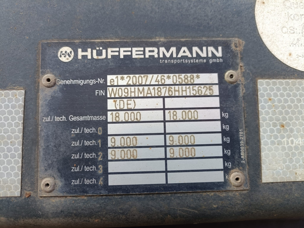 HUEFFERMANN Anhänger für Absetzmulden HMA 18.76 LS Containeranhänger - Remolque portacontenedore/ Intercambiable: foto 2 HUEFFERMANN Anhänger für Absetzmulden HMA 18.76 LS Containeranhänger - Remolque portacontenedore/ Intercambiable: foto 2