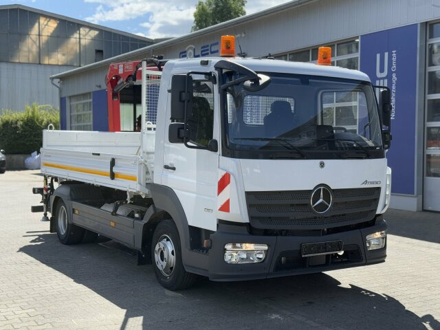Mercedes-Benz ATEGO 818 4x2 Euro 6 Kipper Kran FASSI F65B.0.22 - Volquete furgoneta: foto 1 Mercedes-Benz ATEGO 818 4x2 Euro 6 Kipper Kran FASSI F65B.0.22 - Volquete furgoneta: foto 1