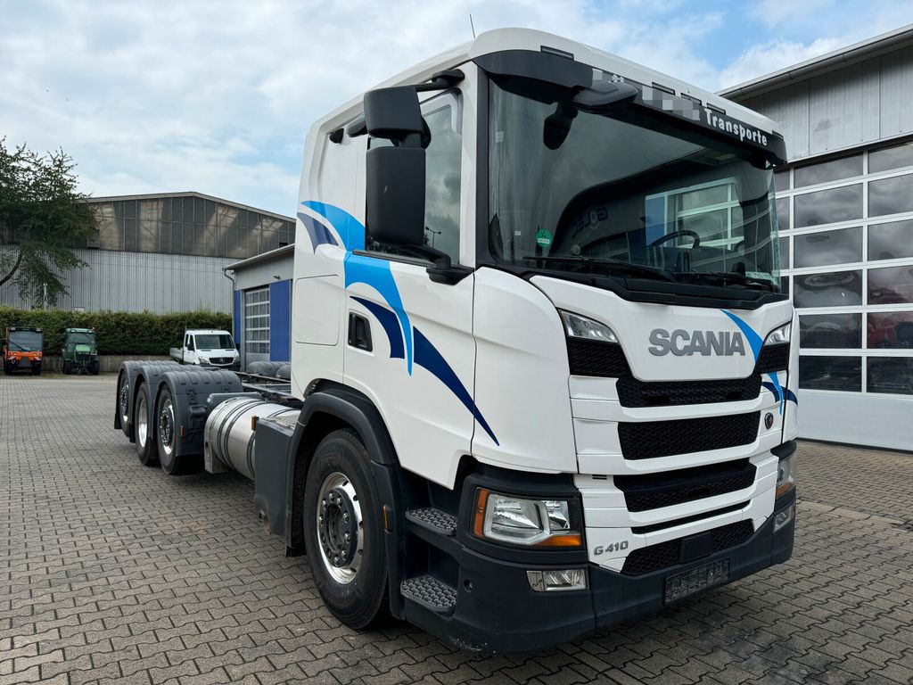 Camión chasis, Camión grúa Scania G 410 B8x2*6 NB LNG Fahrgestell Nebenantrieb: foto 1