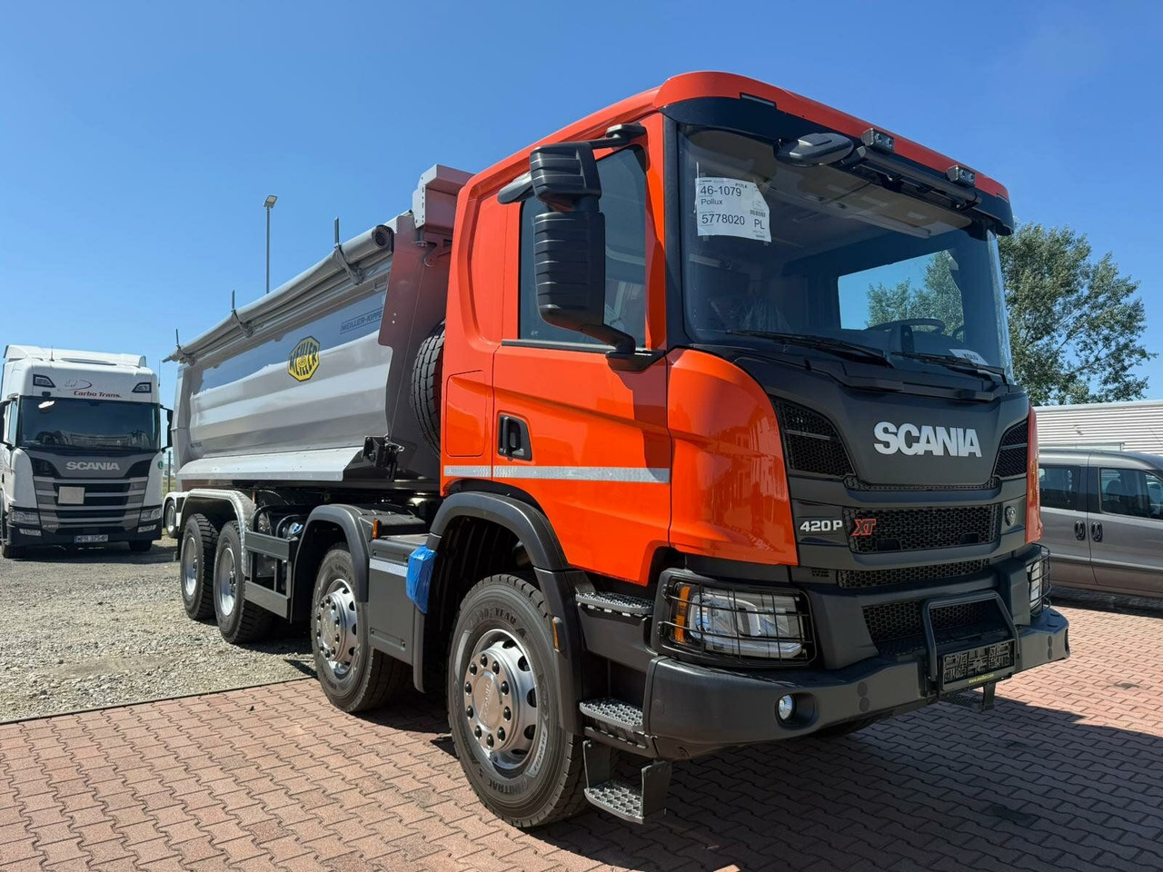 Scania P 420 8x4 Kipper Meiller Euro 6 - Camión portacontenedor de cadenas: foto 2 Scania P 420 8x4 Kipper Meiller Euro 6 - Camión portacontenedor de cadenas: foto 2