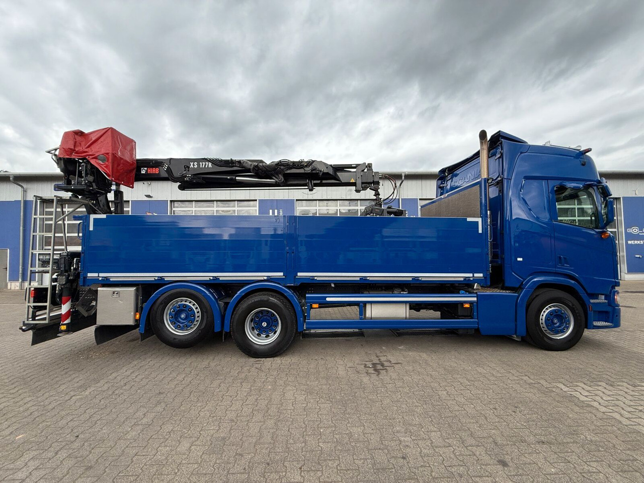 Scania R500 6x2 Pritsche mit Kran HIAB 177K PRO - Camión caja abierta, Camión grúa: foto 2 Scania R500 6x2 Pritsche mit Kran HIAB 177K PRO - Camión caja abierta, Camión grúa: foto 2