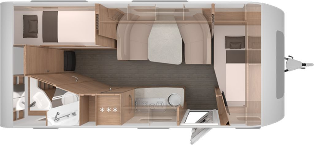 Knaus Südwind 580 QS 60 YEARS Kühlschrank 177l - Caravana: foto 2 Knaus Südwind 580 QS 60 YEARS Kühlschrank 177l - Caravana: foto 2