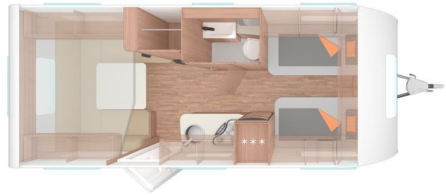 Weinsberg CaraOne 540 EUH Deckenschrank - Caravana: foto 1 Weinsberg CaraOne 540 EUH Deckenschrank - Caravana: foto 1