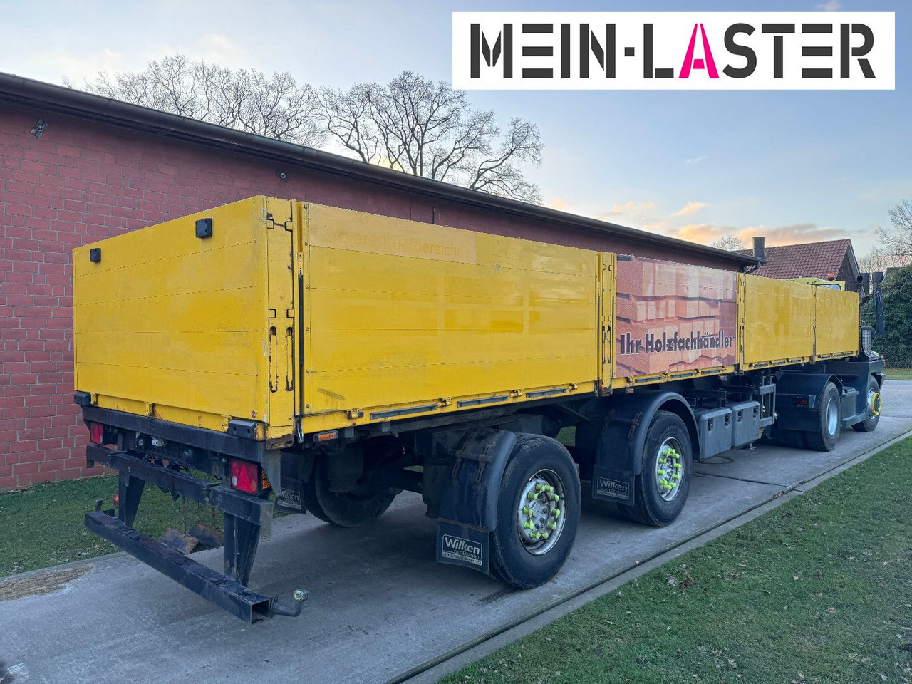 Ackermann Baustoffpritsche 11.5-13 m Lenkachse NL 19t - Semirremolque plataforma/ Caja abierta: foto 5 Ackermann Baustoffpritsche 11.5-13 m Lenkachse NL 19t - Semirremolque plataforma/ Caja abierta: foto 5