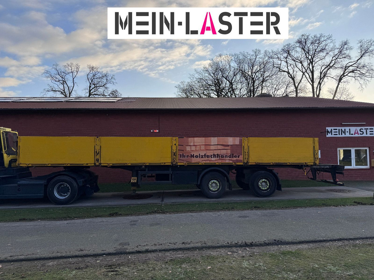Ackermann Baustoffpritsche 11.5-13 m Lenkachse NL 19t - Semirremolque plataforma/ Caja abierta: foto 4 Ackermann Baustoffpritsche 11.5-13 m Lenkachse NL 19t - Semirremolque plataforma/ Caja abierta: foto 4