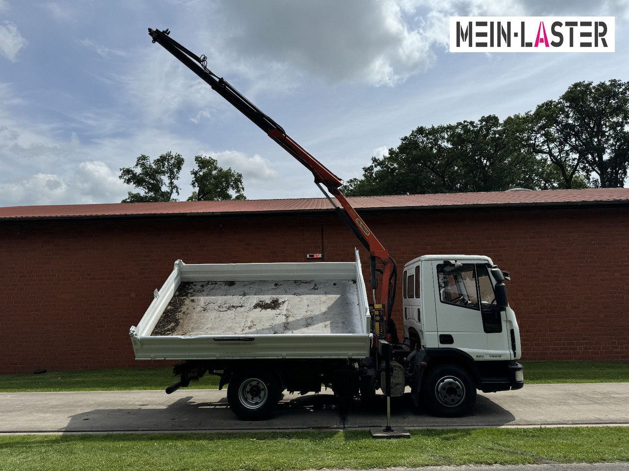 Volquete furgoneta Iveco ML75E16 3 S-Kipper Kran PK  9,4m-550 kg Greifer: foto 18