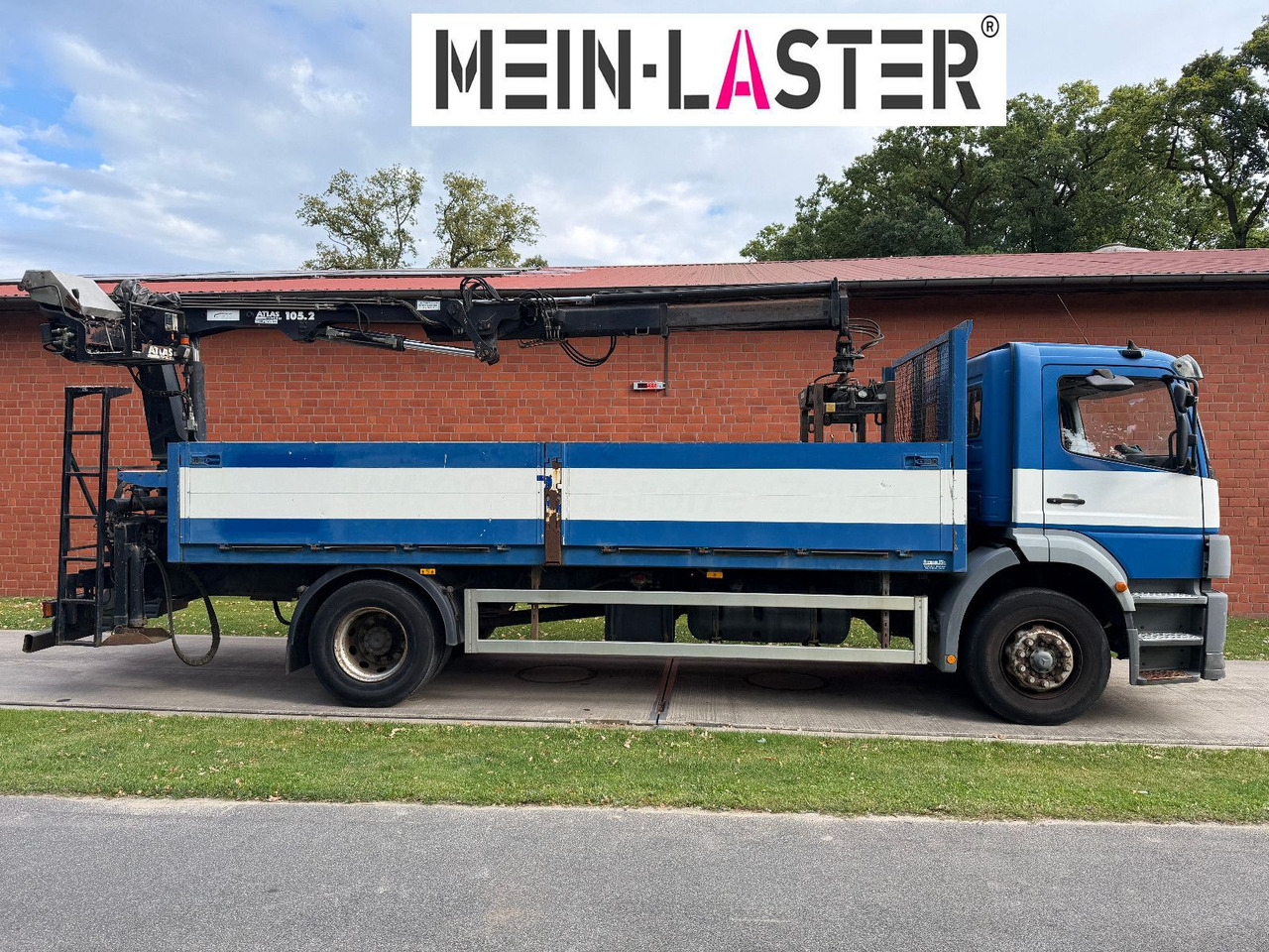 Mercedes-Benz 1823 Atego Atlas 105.2 1.Hand nur 226.000 km - Camión caja abierta, Camión grúa: foto 3 Mercedes-Benz 1823 Atego Atlas 105.2 1.Hand nur 226.000 km - Camión caja abierta, Camión grúa: foto 3