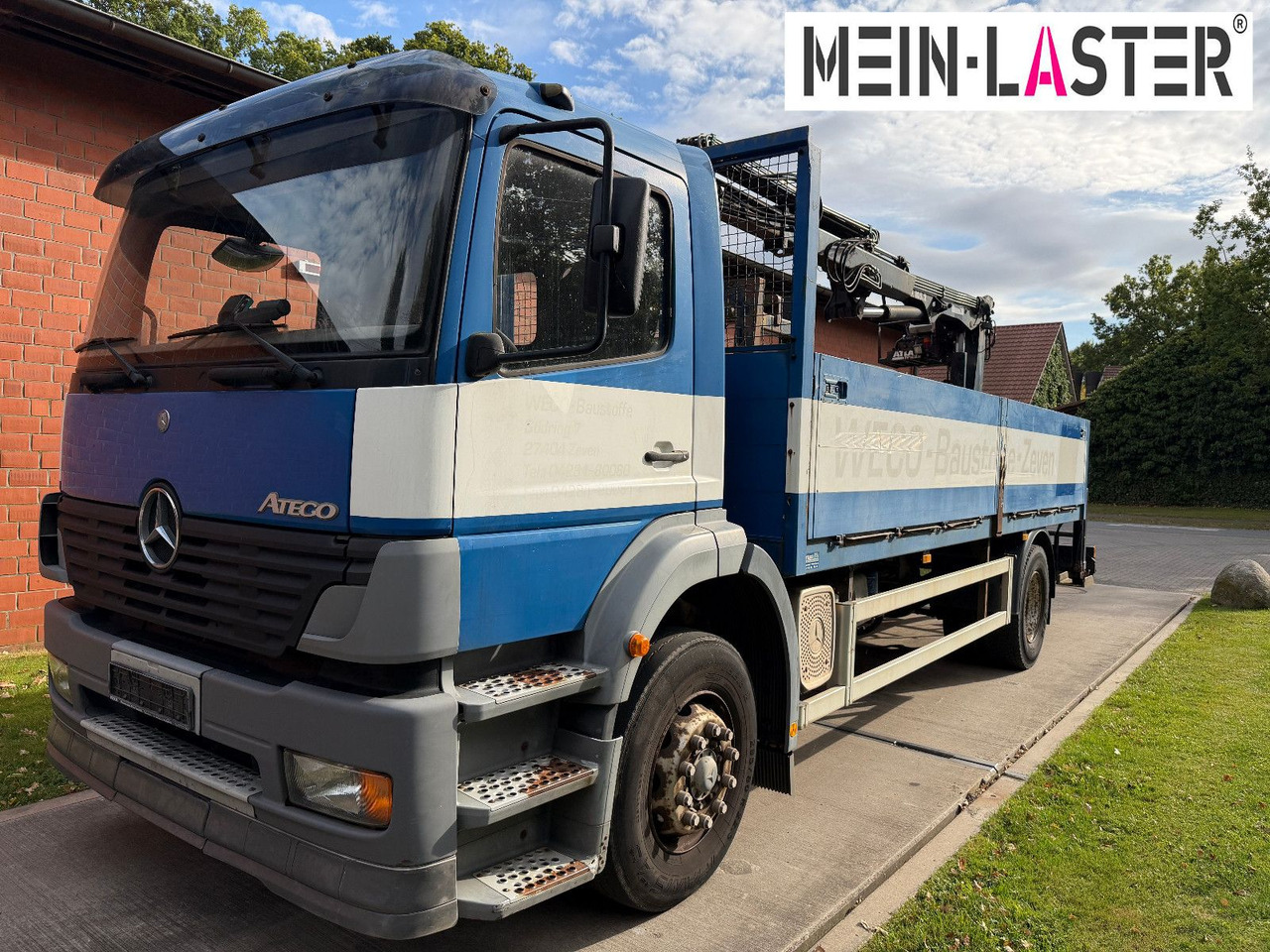 Mercedes-Benz 1823 Atego Atlas 105.2 1.Hand nur 226.000 km - Camión caja abierta, Camión grúa: foto 2 Mercedes-Benz 1823 Atego Atlas 105.2 1.Hand nur 226.000 km - Camión caja abierta, Camión grúa: foto 2