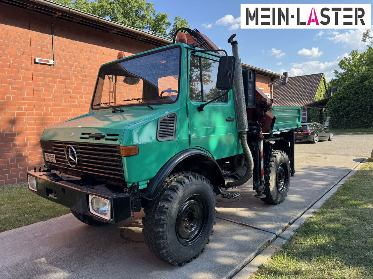 Unimog U 1200 Atlas 75.2 Kran 14 m Funk FB  *1. Hand - Camión grúa: foto 3 Unimog U 1200 Atlas 75.2 Kran 14 m Funk FB  *1. Hand - Camión grúa: foto 3