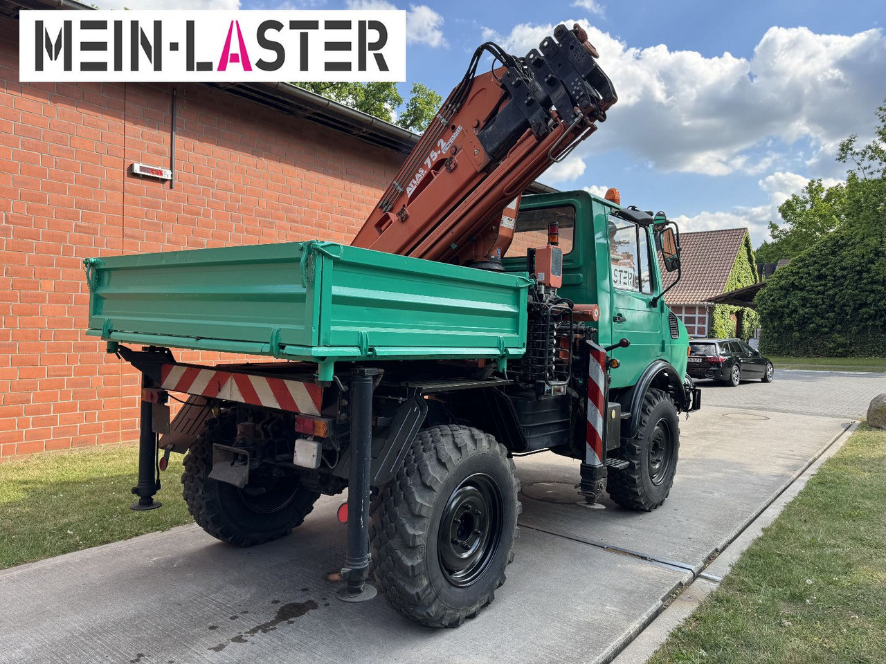 Unimog U 1200 Atlas 75.2 Kran 14 m Funk FB *1. Hand - Camión grúa: foto 4 Unimog U 1200 Atlas 75.2 Kran 14 m Funk FB *1. Hand - Camión grúa: foto 4