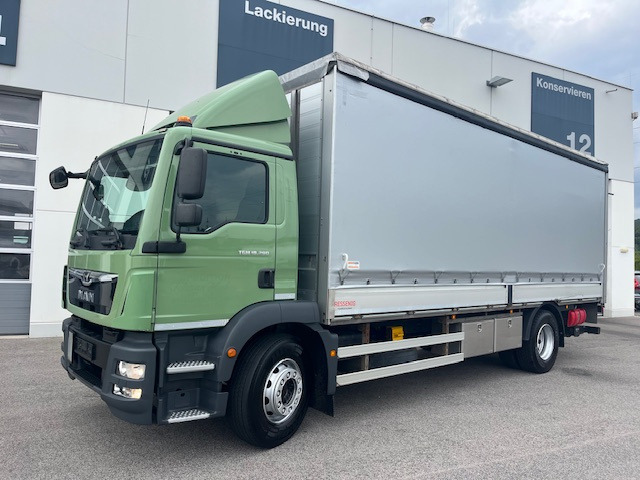 Camión lona MAN TGM 18.290 4x2 BL mit ADR AT Euro6 Klima AHK: foto 1