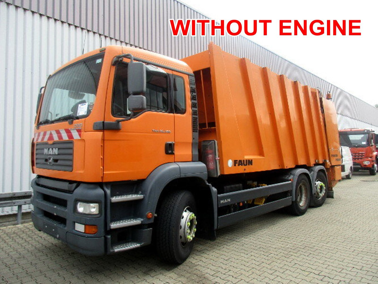 MAN TGA 26.350 6x2-2BL TGA 26.350/400 6x2-2BL FAUN POWER PRESS 524, OHNE MOTOR! - Camión de basura: foto 1 MAN TGA 26.350 6x2-2BL TGA 26.350/400 6x2-2BL FAUN POWER PRESS 524, OHNE MOTOR! - Camión de basura: foto 1