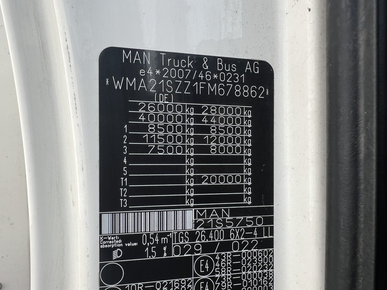 Camión grúa, Camión caja abierta MAN TGS 26.400 6x2-4 LL TGS 26.400 6x2-4 LL, Navi, Lenk-/Liftachse, Heckkran Palfinger PK20001-K B, Funk: foto 6