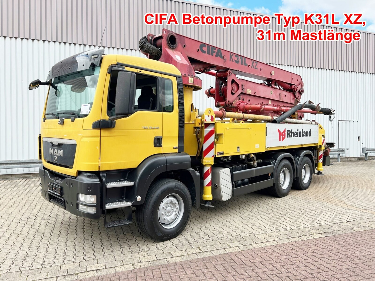 MAN TGS 33.440 6X4 BB TGS 33.440 6X4 BB, Betonpumpe CIFA K31L XZ, 31m Mast - Bomba de hormigón: foto 1 MAN TGS 33.440 6X4 BB TGS 33.440 6X4 BB, Betonpumpe CIFA K31L XZ, 31m Mast - Bomba de hormigón: foto 1