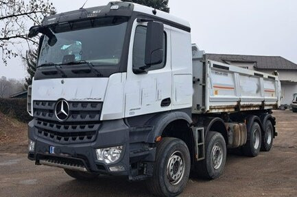 Mercedes-Benz Arocs 3445 K 8x4/4 Arocs 3445 K 8x4/4, Meiller Bordmatik links - Camión volquete: foto 1 Mercedes-Benz Arocs 3445 K 8x4/4 Arocs 3445 K 8x4/4, Meiller Bordmatik links - Camión volquete: foto 1
