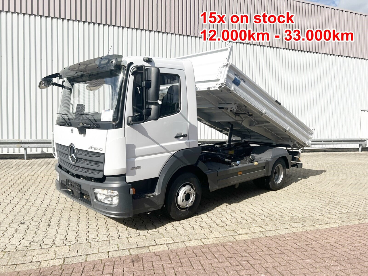 Mercedes-Benz Atego 818/23 K 4x2 Atego 818/23 K 4x2, 2x AHK, Meiller-Kipper, mehrfach Vorhanden! - Camión volquete: foto 1 Mercedes-Benz Atego 818/23 K 4x2 Atego 818/23 K 4x2, 2x AHK, Meiller-Kipper, mehrfach Vorhanden! - Camión volquete: foto 1