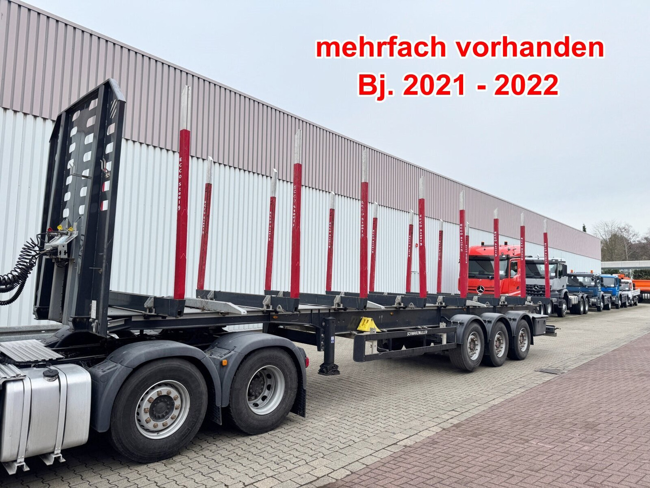 Schwarzmüller 3-Achs Holzauflieger 3-Achs Holzauflieger, Liftachse, MEHRFACH VORHANDEN! - Semirremolque forestal: foto 1 Schwarzmüller 3-Achs Holzauflieger 3-Achs Holzauflieger, Liftachse, MEHRFACH VORHANDEN! - Semirremolque forestal: foto 1