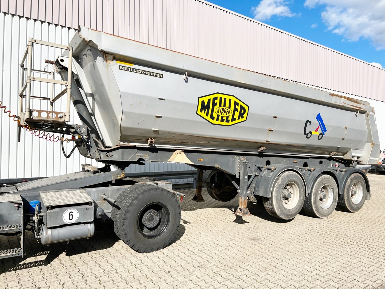Meiller MHPS 12/27 MHPS 12/27 NOSS2, Stahlmulde ca. 26m³, Liftachse - Semirremolque: foto 4 Meiller MHPS 12/27 MHPS 12/27 NOSS2, Stahlmulde ca. 26m³, Liftachse - Semirremolque: foto 4