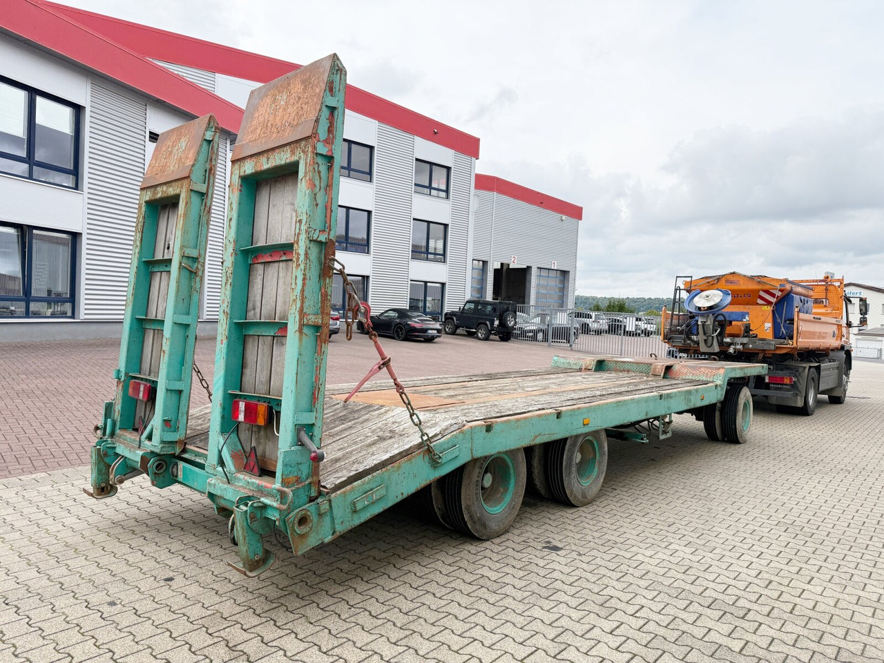 Remolque góndola rebajadas para transporte de equipos pesados TA 30 TA 30, hydr. Rampen: foto 8
