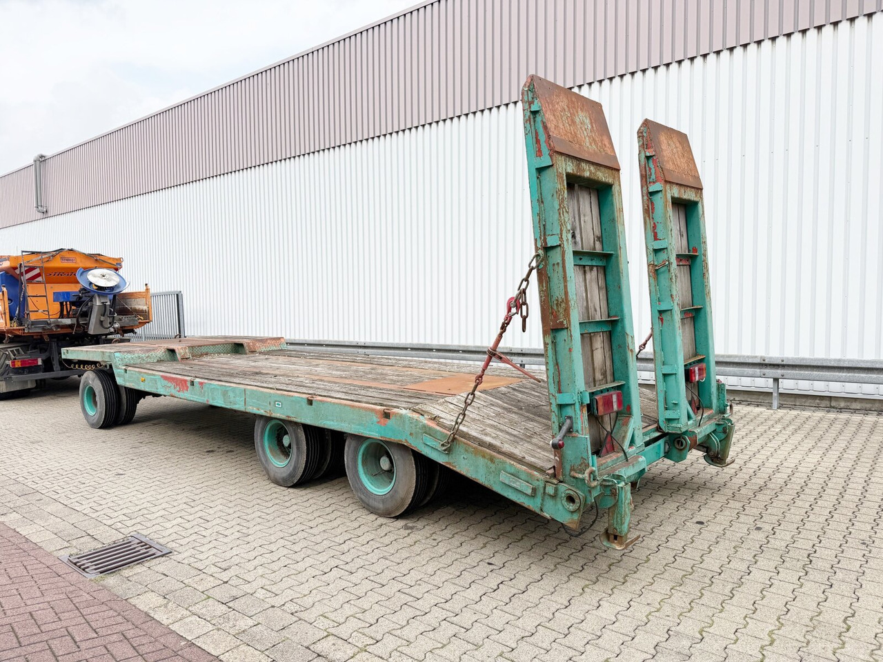 Remolque góndola rebajadas para transporte de equipos pesados TA 30 TA 30, hydr. Rampen: foto 6