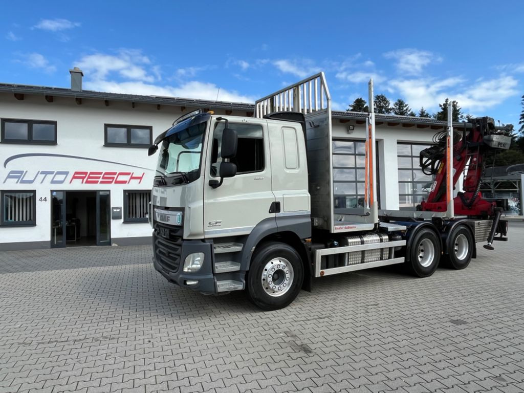DAF CF 460 6x4 mit Riedler Holzaufb. Penz Kran 12Z - Camión forestal, Camión grúa: foto 3 DAF CF 460 6x4 mit Riedler Holzaufb. Penz Kran 12Z - Camión forestal, Camión grúa: foto 3