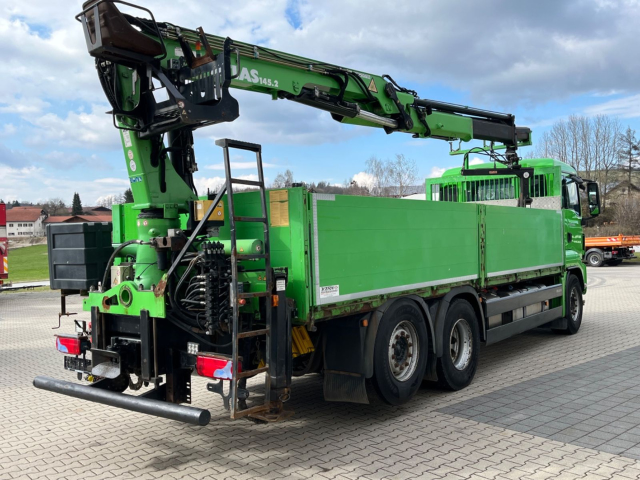 Camión caja abierta, Camión grúa MAN TGS 25.440 Baustoff Pritsche mit Atlas 165.2VE: foto 9