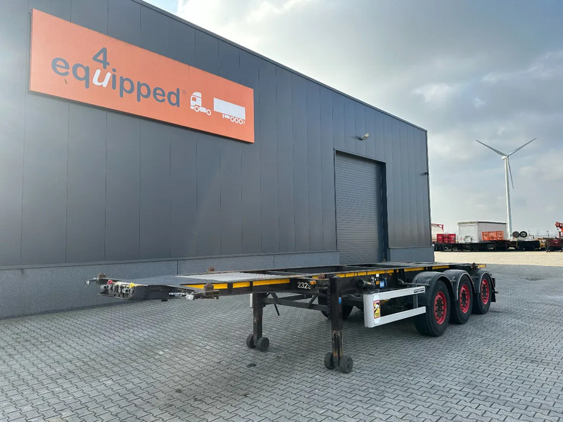 Burg 20FT ADR (EX/II, EX/III, FL, AT), Leergewicht: 3.690kg, SAF INTRADISC, 2x liftaxle, ALCOA, NL-Chassis - Semirremolque portacontenedore/ Intercambiable: foto 1 Burg 20FT ADR (EX/II, EX/III, FL, AT), Leergewicht: 3.690kg, SAF INTRADISC, 2x liftaxle, ALCOA, NL-Chassis - Semirremolque portacontenedore/ Intercambiable: foto 1