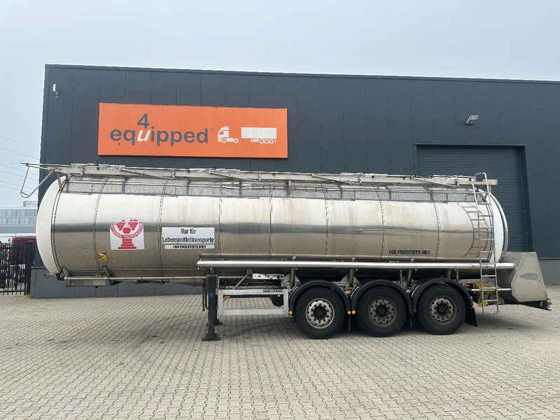 Feldbinder LEVENSMIDDELEN / FOOD / LEBENSMITTEL / 33.500L / 3-COMP / POMP / NL-trailer / APK: 09-2026, 10x beschikbaar - Semirremolque cisterna: foto 2 Feldbinder LEVENSMIDDELEN / FOOD / LEBENSMITTEL / 33.500L / 3-COMP / POMP / NL-trailer / APK: 09-2026, 10x beschikbaar - Semirremolque cisterna: foto 2