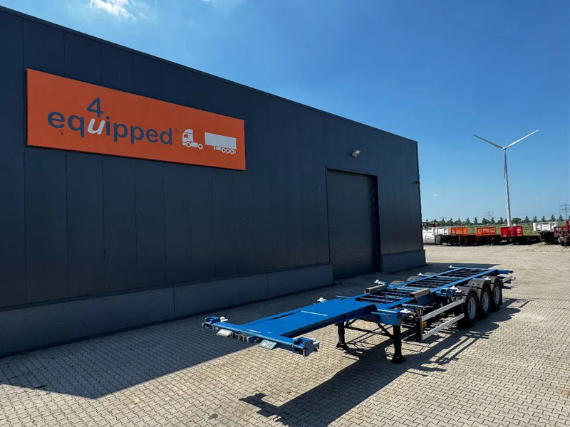 Groenewegen 40FT HC-chassis, BPW+Drum, liftaxle, NL-Chassis - Semirremolque portacontenedore/ Intercambiable: foto 1 Groenewegen 40FT HC-chassis, BPW+Drum, liftaxle, NL-Chassis - Semirremolque portacontenedore/ Intercambiable: foto 1