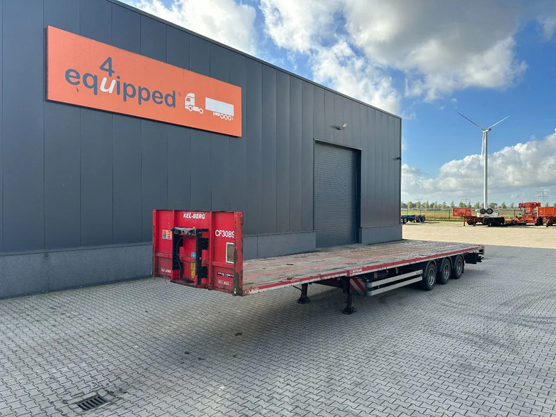 KEL-BERG HEAVY-DUTY MEGA PLATFORM, 1x 40FT / 2x 20FT HECKBÜNDIG, SAF + SCHEIBEBREMSEN, NL Auflieger - Semirremolque plataforma/ Caja abierta: foto 1 KEL-BERG HEAVY-DUTY MEGA PLATFORM, 1x 40FT / 2x 20FT HECKBÜNDIG, SAF + SCHEIBEBREMSEN, NL Auflieger - Semirremolque plataforma/ Caja abierta: foto 1