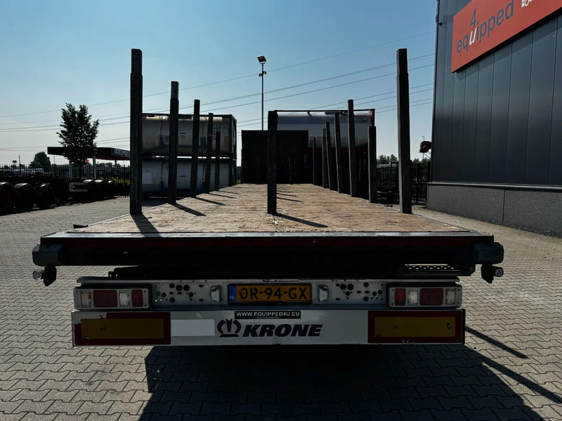 Krone originele platte oplegger met rongpotten + rongen, liftas, schijfremmen, NL-oplegger - Semirremolque plataforma/ Caja abierta: foto 3 Krone originele platte oplegger met rongpotten + rongen, liftas, schijfremmen, NL-oplegger - Semirremolque plataforma/ Caja abierta: foto 3