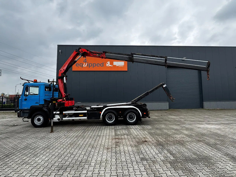 MAN FE 410A, 6x4, EURO 2, Palfinger PK17000 Crane + VDL HOOK, full spring, manual gearbox, MOT 9/2025 - Camión multibasculante, Camión grúa: foto 3 MAN FE 410A, 6x4, EURO 2, Palfinger PK17000 Crane + VDL HOOK, full spring, manual gearbox, MOT 9/2025 - Camión multibasculante, Camión grúa: foto 3