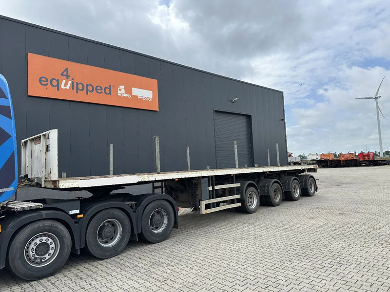 Nooteboom OVB-73-04, 73 tons 4-axle Ballast trailer, 3 hydraulic steering axles, 75% tyres, MOT 03/2026 - Semirremolque plataforma/ Caja abierta: foto 1 Nooteboom OVB-73-04, 73 tons 4-axle Ballast trailer, 3 hydraulic steering axles, 75% tyres, MOT 03/2026 - Semirremolque plataforma/ Caja abierta: foto 1