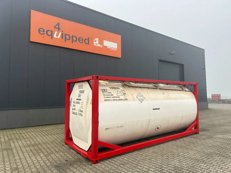 SINGAMAS 20FT ISO, 26.000L/1-COMP/3 BAFFELS/3 manholes, 5Y inspection: 06/2027 - Contenedor cisterna: foto 1 SINGAMAS 20FT ISO, 26.000L/1-COMP/3 BAFFELS/3 manholes, 5Y inspection: 06/2027 - Contenedor cisterna: foto 1