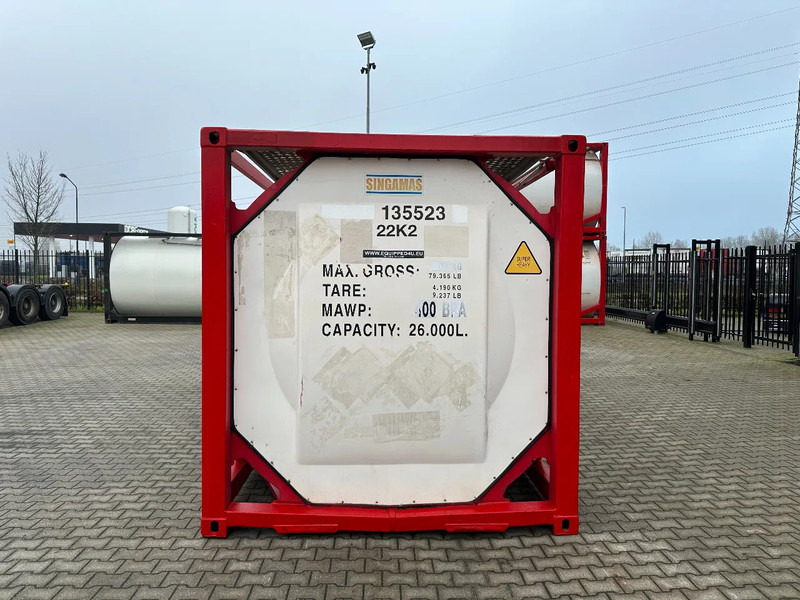 SINGAMAS 20FT ISO, 26.000L/1-COMP/3 BAFFELS/3 manholes, 5Y inspection: 06/2027 - Contenedor cisterna: foto 5 SINGAMAS 20FT ISO, 26.000L/1-COMP/3 BAFFELS/3 manholes, 5Y inspection: 06/2027 - Contenedor cisterna: foto 5