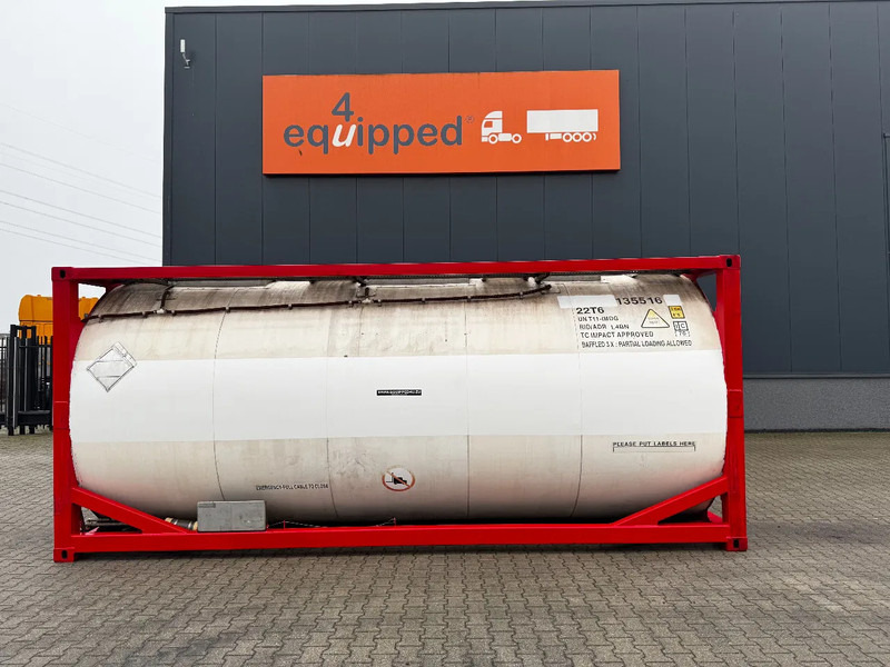 SINGAMAS 20FT ISO, 26.000L/1-COMP/3 BAFFELS/3 manholes, 5Y inspection: 07/2027 - Contenedor cisterna: foto 2 SINGAMAS 20FT ISO, 26.000L/1-COMP/3 BAFFELS/3 manholes, 5Y inspection: 07/2027 - Contenedor cisterna: foto 2