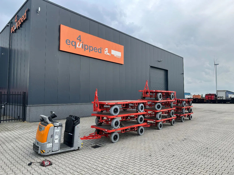 Still + 10x 2016 MAFI double-steered and connectable heavy-duty trailers with 6000kg loading capacity - Remolque caja abierta: foto 2 Still + 10x 2016 MAFI double-steered and connectable heavy-duty trailers with 6000kg loading capacity - Remolque caja abierta: foto 2