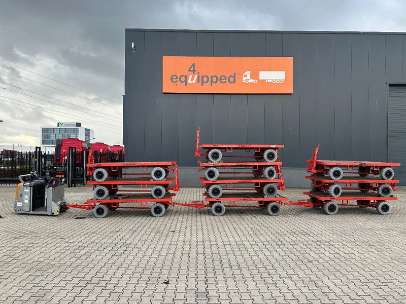 Still + 10x 2016 MAFI double-steered and connectable heavy-duty trailers with 6000kg loading capacity - Remolque caja abierta: foto 1 Still + 10x 2016 MAFI double-steered and connectable heavy-duty trailers with 6000kg loading capacity - Remolque caja abierta: foto 1