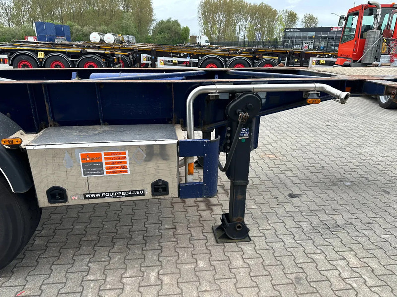 Semirremolque portacontenedore/ Intercambiable Van Hool 20FT/30FT, ADR (EX/II, EX/III, FL, AT), BPW + drum, ALCOA, galvanized, liftaxle, NL-Chassis: foto 16