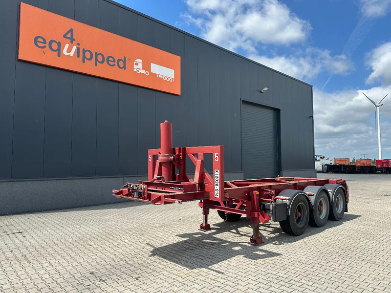 Van Hool 3 AXLE 20FT KIEP-CHASSIS, BPW + TROMMELREMMEN - Semirremolque portacontenedore/ Intercambiable: foto 1 Van Hool 3 AXLE 20FT KIEP-CHASSIS, BPW + TROMMELREMMEN - Semirremolque portacontenedore/ Intercambiable: foto 1