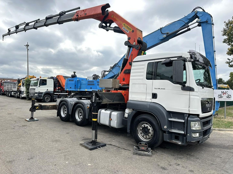 MAN TGS 26.440 6X4 SZM + (22m) KRAN PALFINGER PK62002 E 6x H + 1ME - RETARDER - EURO 5 - BE TRUCK - Cabeza tractora: foto 2 MAN TGS 26.440 6X4 SZM + (22m) KRAN PALFINGER PK62002 E 6x H + 1ME - RETARDER - EURO 5 - BE TRUCK - Cabeza tractora: foto 2