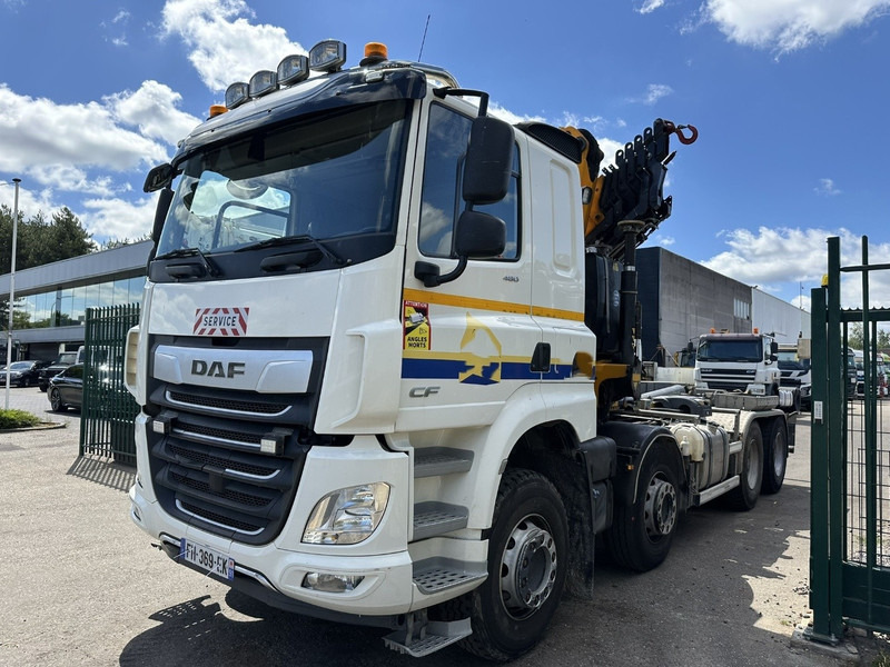 DAF CF 480 8x4 HOOKLIFT + CRANE (19m!) EFFER 205 / 6S + WINCH - RETARDER - *165.000km* - VERY NICE - Camión multibasculante, Camión grúa: foto 3 DAF CF 480 8x4 HOOKLIFT + CRANE (19m!) EFFER 205 / 6S + WINCH - RETARDER - *165.000km* - VERY NICE - Camión multibasculante, Camión grúa: foto 3